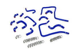 HPS Performance High temp 3-ply reinforced silicone, replaces rubber OEM ancillary coolant hoses (57-2303-BLUE)