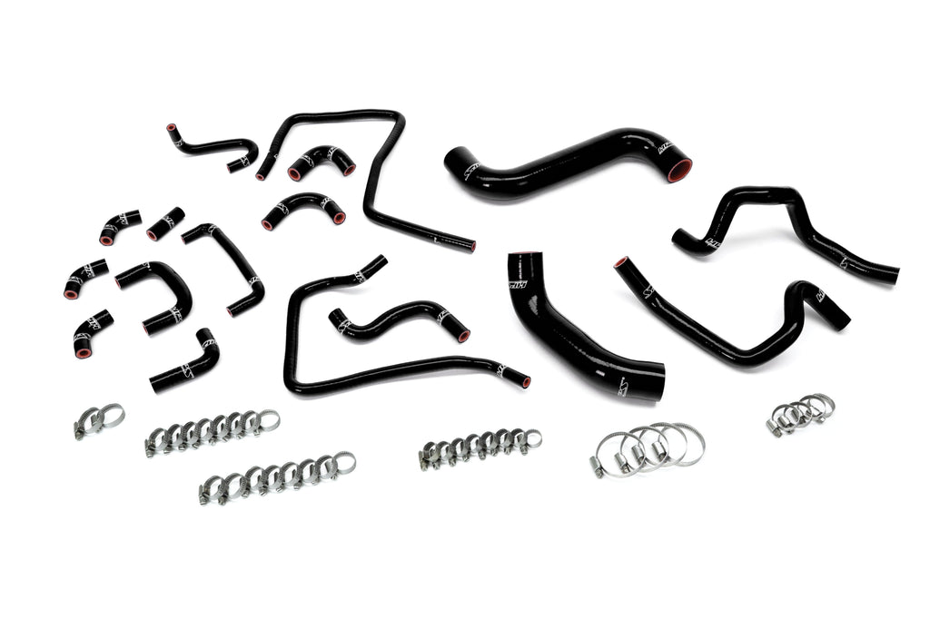 HPS Performance 3-ply reinforced silicone, replaces OEM radiator, heater, and ancillary hoses (57-2304-BLK)