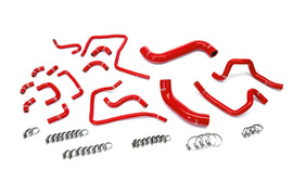 HPS Performance 3-ply reinforced silicone, replaces OEM radiator, heater, and ancillary hoses (57-2304-RED)