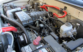 HPS Performance High Temp 3-ply Reinforced Silicone, Replaces OEM Rubber Heater Coolant Hoses (57-2307-BLK)