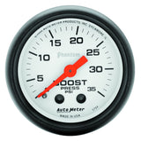 AutoMeter Phantom 52mm 35 PSI Mechanical Boost Gauge (5704)