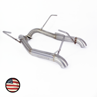 Nameless Performance Axleback Exhaust - 2010-2014 Subaru Outback 3.6R - Muffler Delete (SUAB10OB3.6-0MU)