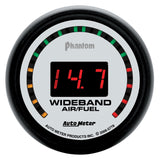 AutoMeter Phantom 52mm Digital 10:1-17:1 Street Wideband Air/Fuel Ratio Gauge (5779)