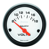 AutoMeter Phantom 52mm 8-18V Electronic Voltmeter Gauge (5791)