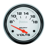 AutoMeter Phantom 2-5/8in 8-18V SSE Voltmeter (5891)