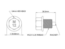 Load image into Gallery viewer, aFe Power Magnetic Drain Plug M12 x 1.25 - Universal (59-04005)