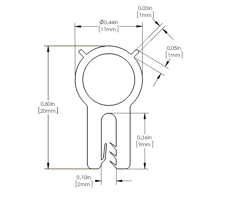 aFe Power MagnumFORCE Spare Parts Trim Seal Kit (1/16IN X 7/16IN) x 36IN L (59-10095)