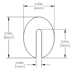 aFe Power Magnum FORCE Replacement Edge Trim Kit 1/16 IN X 36 IN L (59-10098)