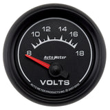 AutoMeter Euro-Style 2-1/16in 8-18V Short Sweep Electronic Voltmeter Gauge (5992)