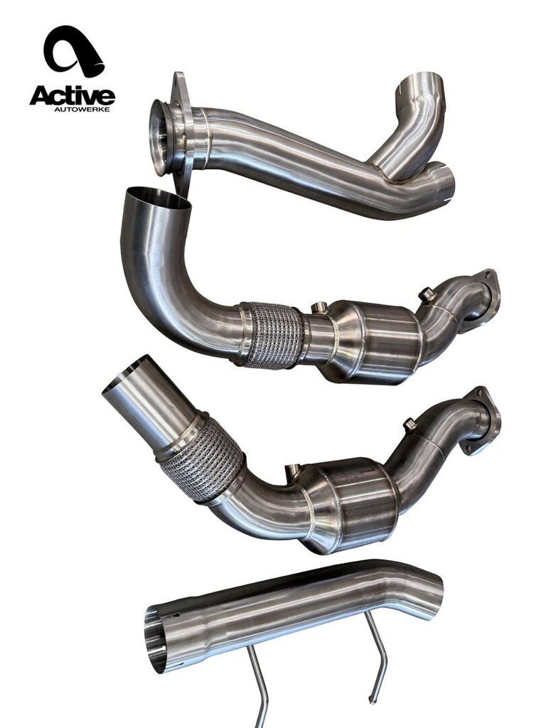 Active AutoWerke 2017–2020 Ford F-150 3.5L EcoBoost GESI EPA-Compliant Catted Downpipes (51-001)