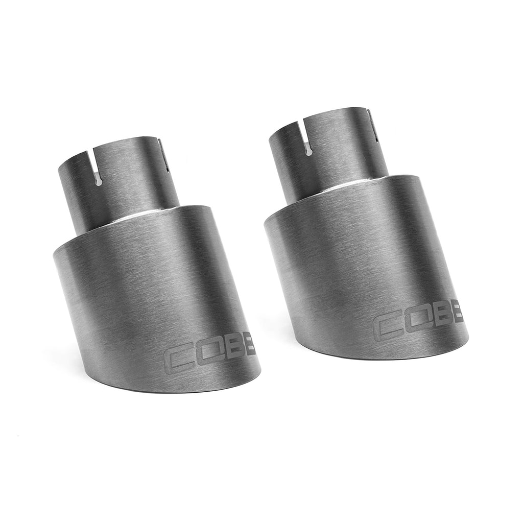 COBB Volkswagen Brushed Titanium Tip Kit Mk7, Mk7.5, Mk8 GTI (5V2150-NB)