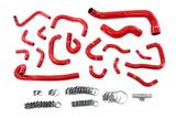 HPS Red Silicone Radiator Heater Coolant Ancillary Breather Hose Kit for 95-98 Skyline (57-2136-RED)