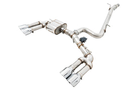 AWE Tuning AWE SwitchPathâ„¢ Exhaust for Audi 8V S3 - Chrome Silver Tips, 102mm - 3025-42068
