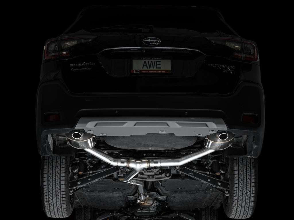AWE Tuning 20-25 Subaru Outback (Wilderness & XT) 0FG Catback Exhaust w/Dual BashGuards (3015-38246)