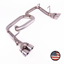 Nameless Performance Axleback Exhaust - 2012-2016 Impreza Wagon - Quad Exit - Muffler Delete (SUAB12IMW-QUAD-0MU-30NDW)