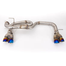 Load image into Gallery viewer, Nameless Performance Axleback Exhaust - 2017-2023 Impreza Wagon - Muffler Delete - Quad Exit - 3" Double Wall Neochrome Tips (SUAB17IMW-0MU-30NEO)