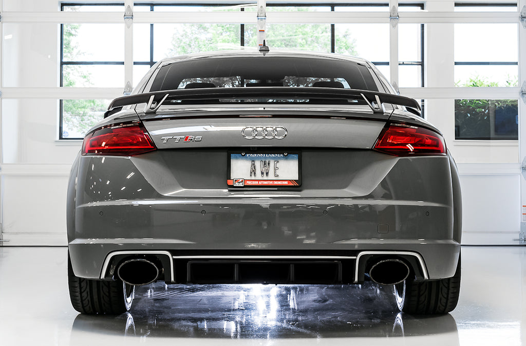 AWE Tuning 18-19 Audi TT RS 2.5L Turbo Coupe 8S/MK3 SwitchPath Exhaust w/Diamond Black RS-Style Tips (3025-33032)