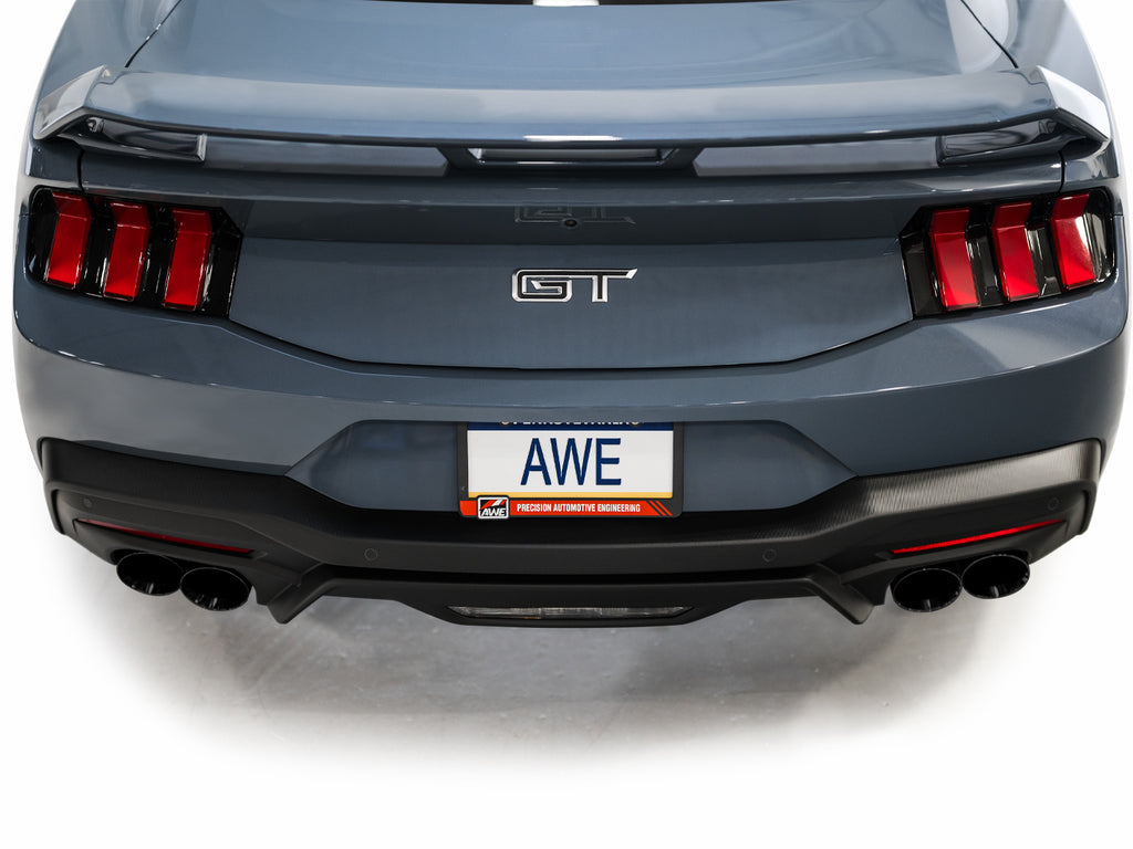 AWE Tuning AWE SwitchPathâ„¢ Exhaust for S650 Mustang GT Coupe - Quad Diamond Black Tips - 3025-43650