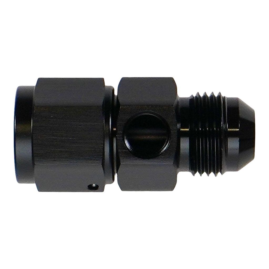 DeatschWerks 8AN Male Flare to Female Flare Swivel with 1/8th NPT (6-02-0774-B)