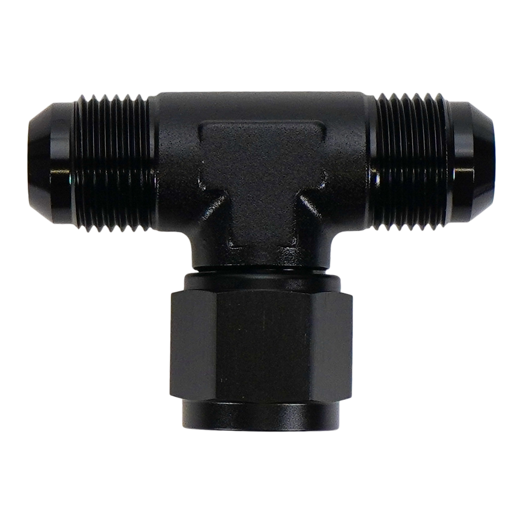 DeatschWerks 10AN Male Flare to Female Flare Swivel Tee on 90 (6-02-0776-B)