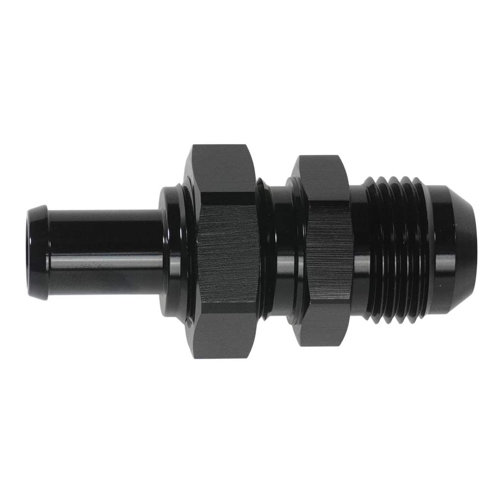 DeatschWerks 10AN Male Flare Bulkhead to 1/2in Hose Barb Straight (6-02-0793-B)