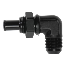 Load image into Gallery viewer, DeatschWerks 10AN Male Flare Bulkhead to 1/2in Hose Barb 90-Degree (6-02-0794-B)