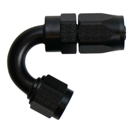 DeatschWerks 6AN Female Flare Swivel 150-degree Hose End CPE (6-02-0830-B)