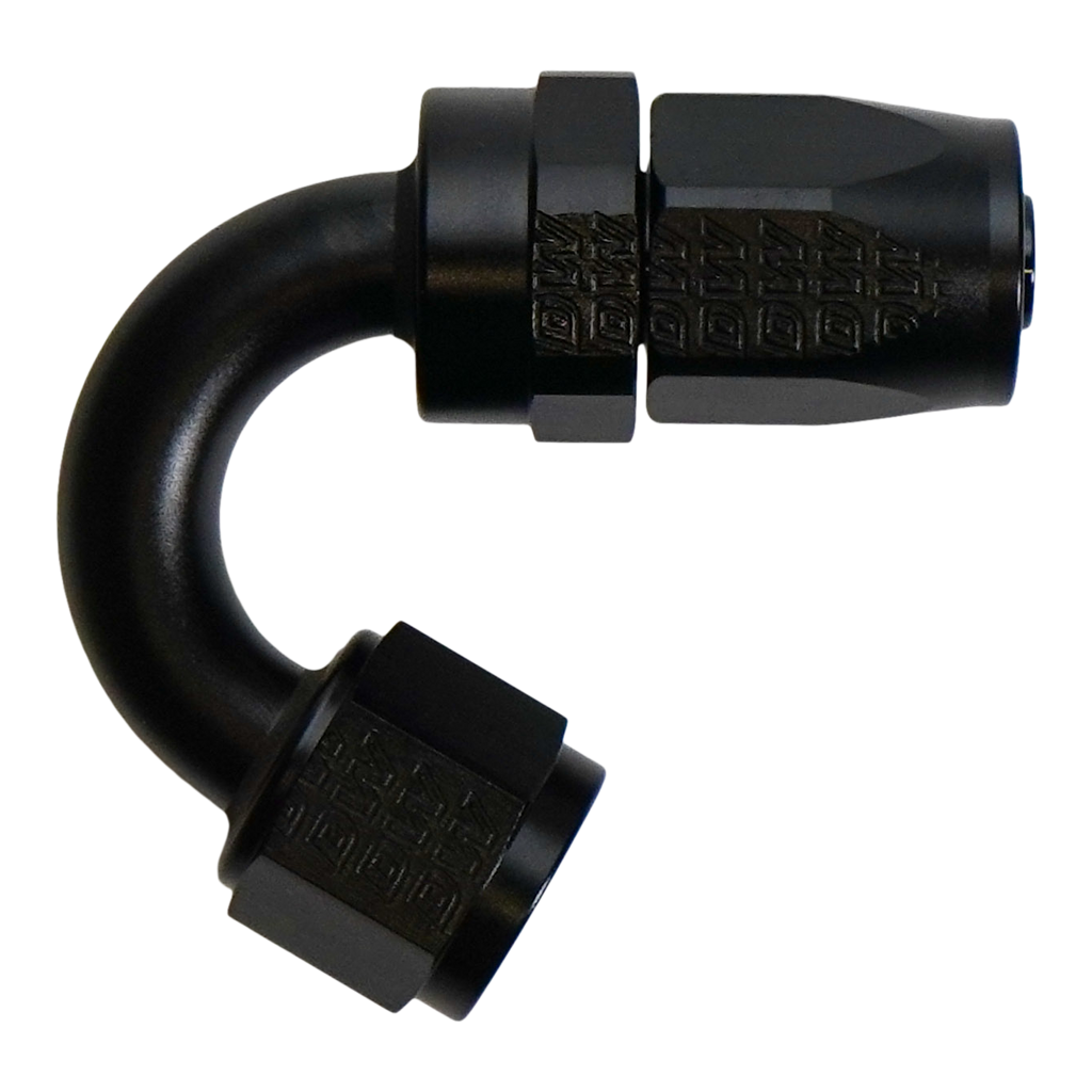 DeatschWerks 8AN Female Flare Swivel 150-degree Hose End CPE (6-02-0831-B)