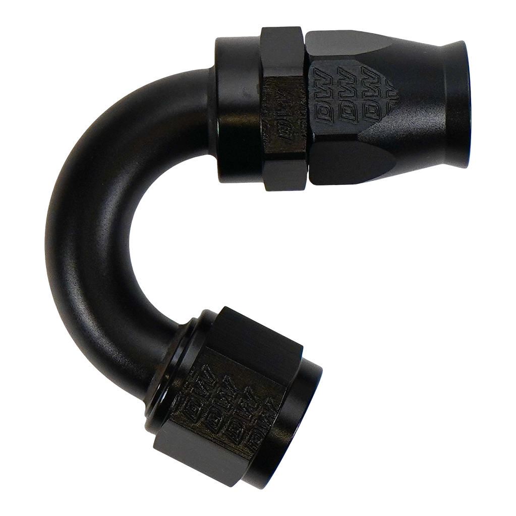 DeatschWerks 10AN Female Flare Swivel (Incl Ferule/Olive) 150-degree Hose End PTFE (6-02-0881-B)
