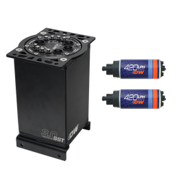 DeatschWerks 3.0L Staged Surge Tank w/ DW420 Fuel Pumps (6-421-30ST)