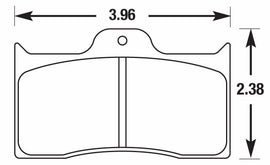 Baer Brakes Replacement Pads for Select Baer S4 Caliper (6070012)