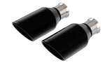 Borla Tip Kit Single Round Rolled Edge Angle-Cut Black Chrome for 2021-2022 Ram 1500(60718BC)