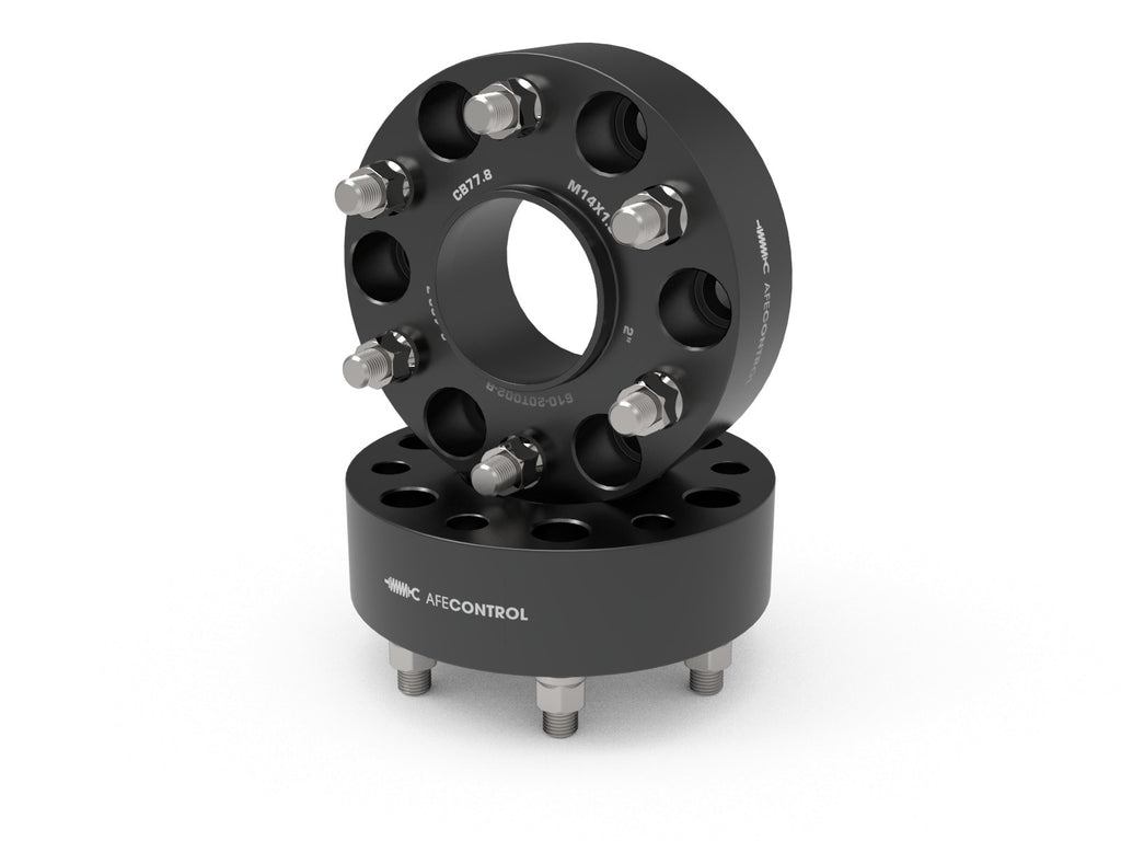 aFe CONTROL Forged Aluminum Wheel Spacers 6x139.7 / CB 77.8 / 2in Thick - RAM 1500 (610-20T002-B)