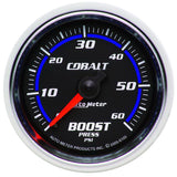 AutoMeter Cobalt 52mm 0-60psi Mechanical Boost Gauge (6105)