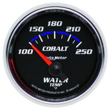 AutoMeter Cobalt 52.4mm 100-250 deg. F Short Sweep Electronic Water Temperature Gauge (6137)