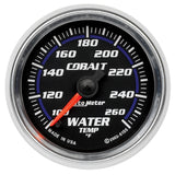 AutoMeter Cobalt 52mm 100-260 Deg F Electronic Water Temp Gauge (6155)