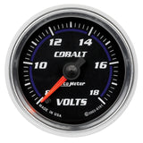 AutoMeter Cobalt 52mm 8-18 Voltmeter Electronic Gauge (6191)