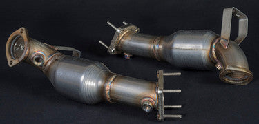 Nameless Performance Downpipes - 2003-2006 Jaguar XKR/XJR/XK8 (JADP03XK8-HFCAT)