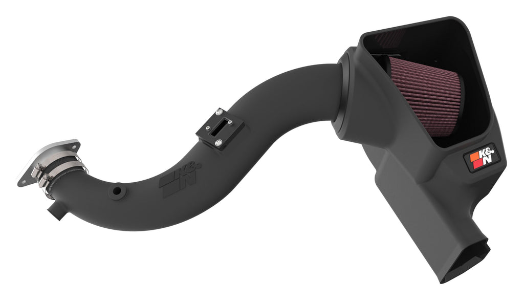 K&N 2024 Ford Mustang Ecoboost L4-2.3L F/L Turbo AirCharger - Cold Air Intake System (63-2627)