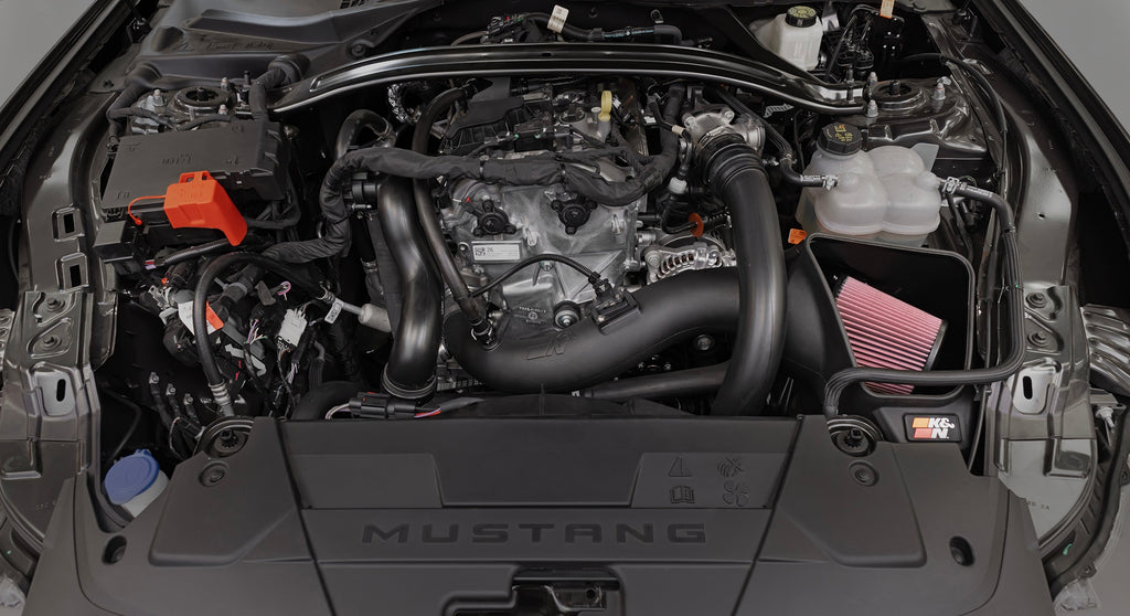K&N 2024 Ford Mustang Ecoboost L4-2.3L F/L Turbo AirCharger - Cold Air Intake System (63-2627)