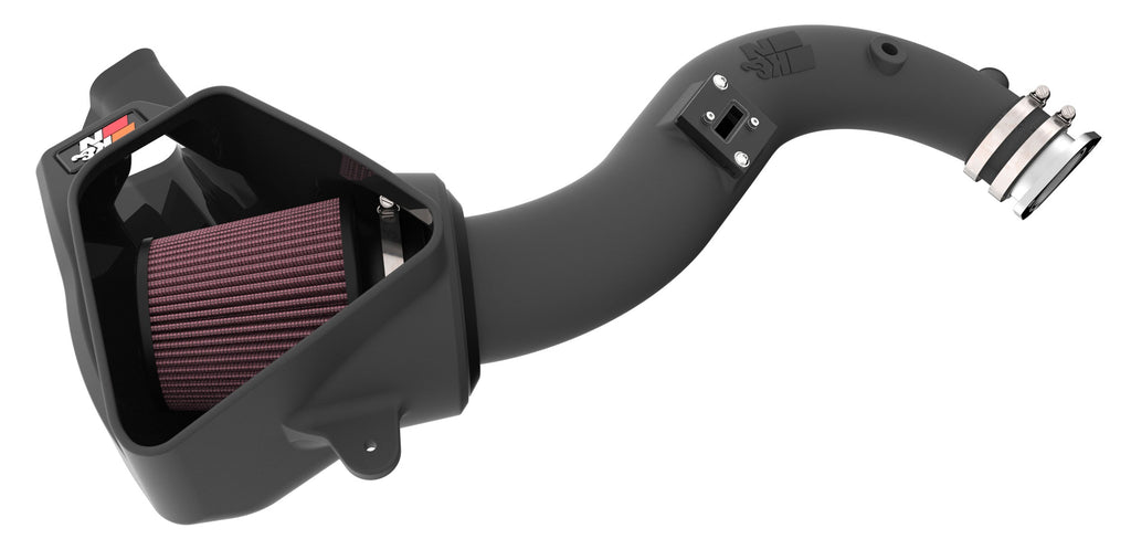 K&N 2024 Ford Mustang Ecoboost L4-2.3L F/L Turbo AirCharger - Cold Air Intake System (63-2627)