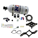 Nitrous Express 4150 Single Entry Billet Crossbar Nitrous Plate Kit (50-300HP) w/10lb Bottle (63040-10)