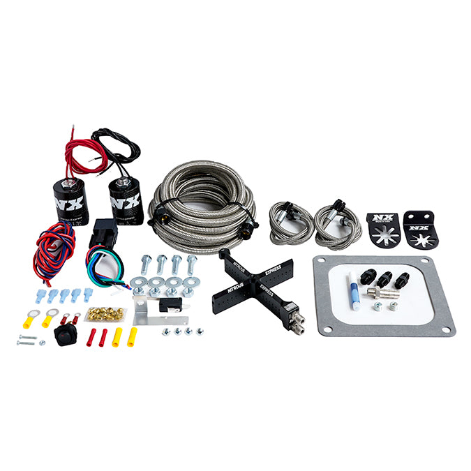 Nitrous Express 4500 Covert Crossbar Plate System, Stage 6 50-300Hp (No Bottle) (63071-00)