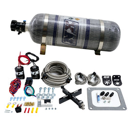 Nitrous Express 4500 Covert Crossbar Plate System, Stage 6 50-300Hp ( 12#Bottle) (63071-12)