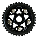 AEM Electronics Tru-Time Adjustable Cam Gear Black 5-Bolt (23-800BK)