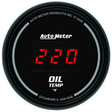 AutoMeter Black 0-400F Digital Oil Temp Gauge (6348)