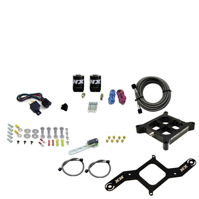 Nitrous Express 4500 Covert Crossbar Plate System, Pro Power 100-500Hp (No Bottle) (63571-00)