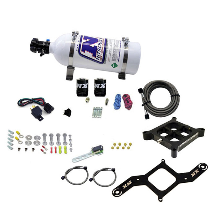 Nitrous Express 4500 Covert Crossbar Plate System, Pro Power 100-500Hp (5# Bottle) (63571-05)