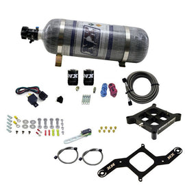 Nitrous Express 4500 Covert Crossbar Plate System, Pro Power 100-500Hp ( 12#Bottle) (63571-12)