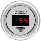 AutoMeter Ultra-Lite 2-1/16in 5-60 PSI Digital Boost Pressure Gauge - Silver (6570)